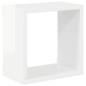 Weiße Würfelregale, 6er Set