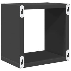 Graue Würfelregale, 4er Set