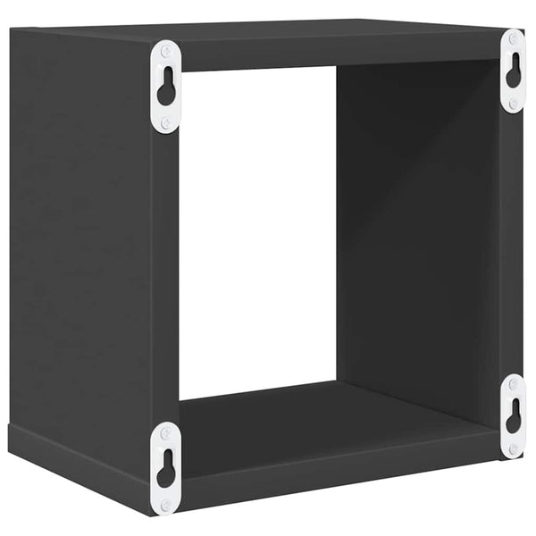 Würfelregale Grau, 6er Set