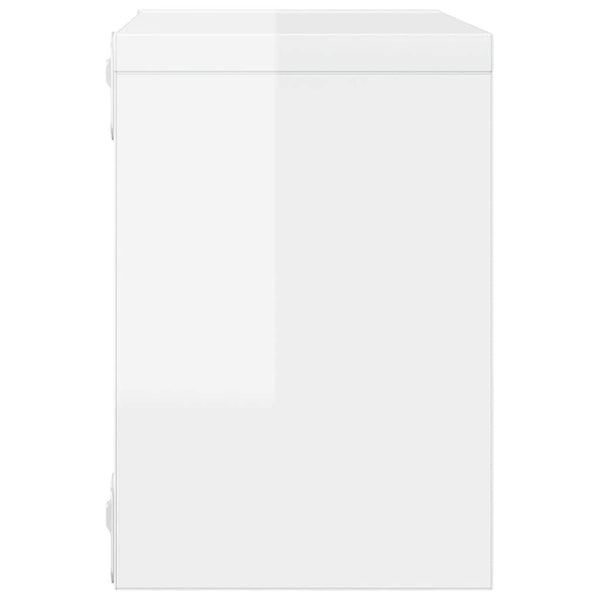 Weiße Würfelregale, 4er Set