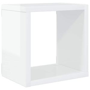 Weiße Würfelregale, 6er Set