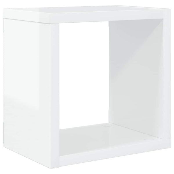 Weiße Würfelregale, 6er Set