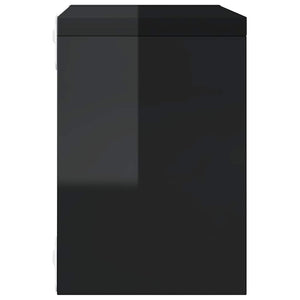 Würfelregale, 6er Set, Hochglanz Schwarz