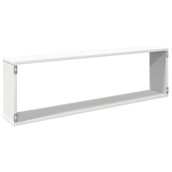Weiße Würfelregale, 2er Set