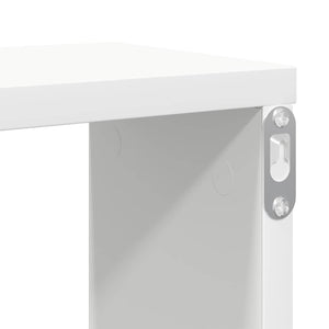 Weiße Würfelregale, 2er Set