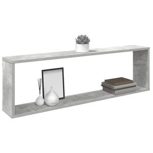 Betongraue Würfelregale, 2er Set