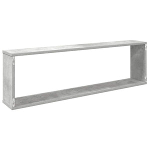 Betongraue Würfelregale, 2er Set