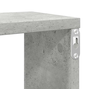Betongraue Würfelregale, 2er Set