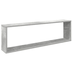 vidaXL Étagères cubes 4 pcs Gris béton 100x15x30 cm Bois d'ingénierie