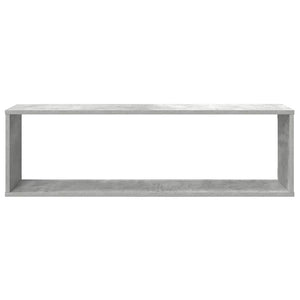 vidaXL Étagères cubes 4 pcs Gris béton 100x15x30 cm Bois d'ingénierie