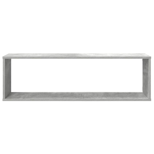 vidaXL Étagères cubes 4 pcs Gris béton 100x15x30 cm Bois d'ingénierie