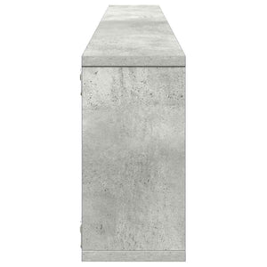vidaXL Étagères cubes 4 pcs Gris béton 100x15x30 cm Bois d'ingénierie