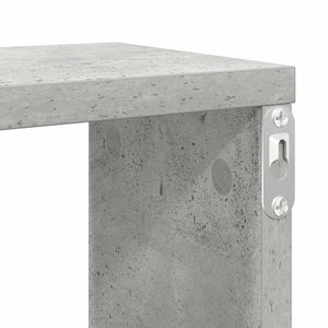 vidaXL Étagères cubes 4 pcs Gris béton 100x15x30 cm Bois d'ingénierie