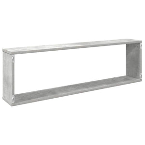 Würfelregale 6er Set Betongrau 100x15x30cm