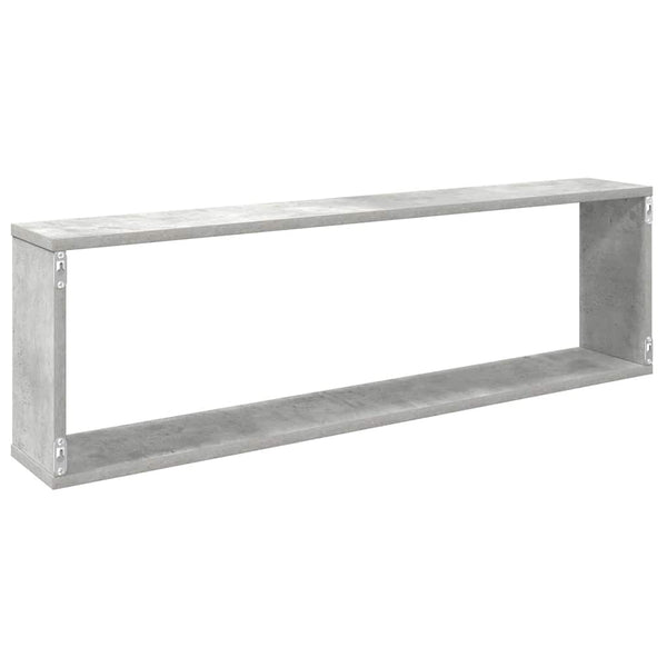 Würfelregale 6er Set Betongrau 100x15x30cm