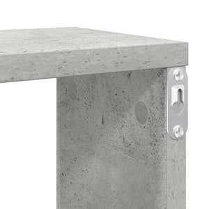 Würfelregale 6er Set Betongrau 100x15x30cm