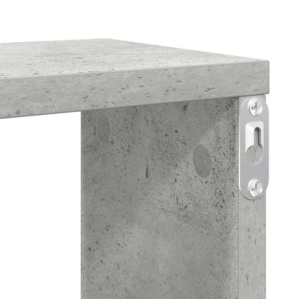 Würfelregale 6er Set Betongrau 100x15x30cm