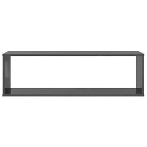 Würfelregale Grau Hochglanz, 4er Set