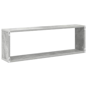 Betongraue Würfelregale, 2er-Set