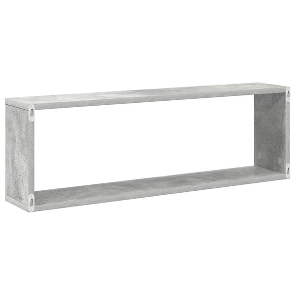 Betongraue Würfelregale, 2er-Set