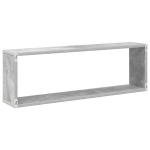 Betongraue Würfelregale, 4er-Set