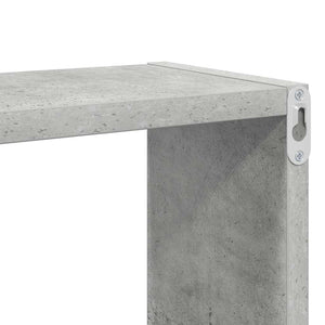 Betongraue Würfelregale, 4er-Set