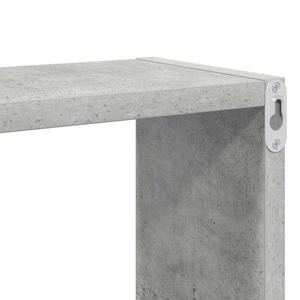 Betongraue Würfelregale, 6er Set