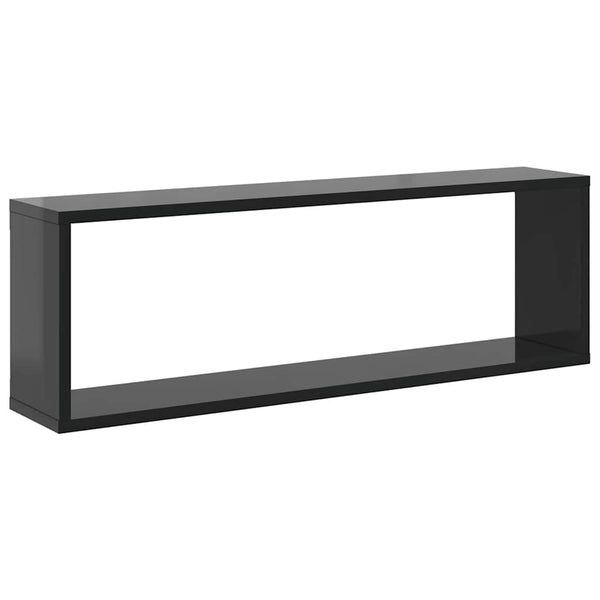 Würfelregale Grau Hochglanz, 2er Set