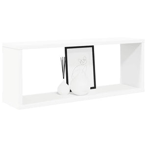 Weiße Würfelregale, 2er Set