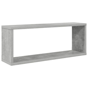 Betongraue Würfelregale, 2er-Set