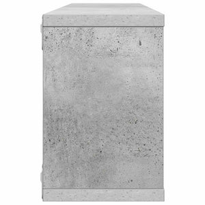Betongraue Würfelregale, 2er-Set