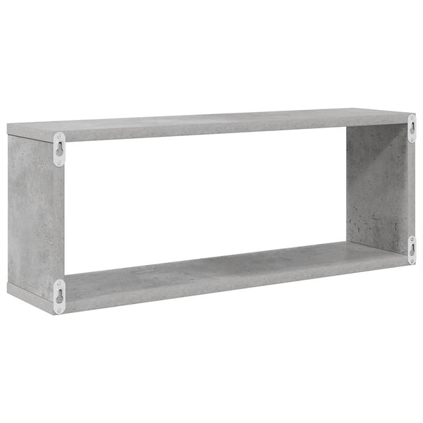 Betongraue Würfelregale, 2er-Set