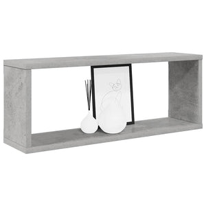 Betongraue Würfelregale, 4er-Set