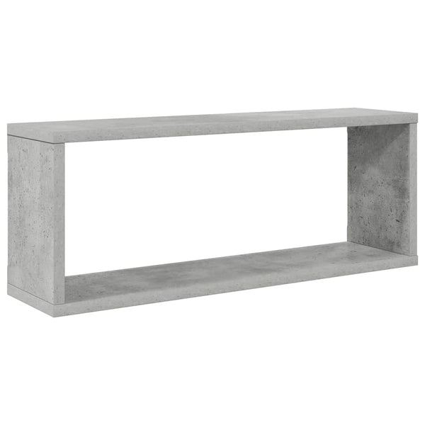 Betongraue Würfelregale, 4er-Set