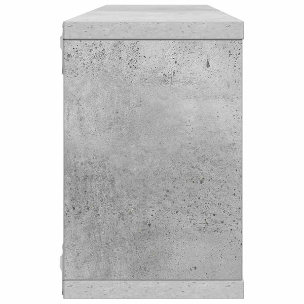 Würfelregale, 6er Set, Betongrau