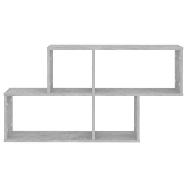 vidaXL Étagère murale gris béton 100x18x53 cm en bois d'ingénierie