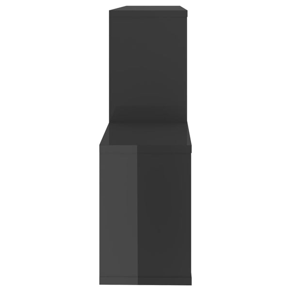 Hochglanz Wandregal Grau 100cm