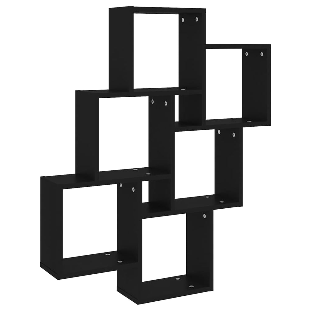 Schwarzes Würfelregal 78x93 cm