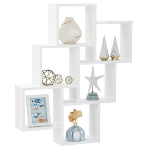vidaXL Étagère à casiers blanc brillant 78x15x93 cm Bois d'ingénierie