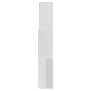 vidaXL Étagère à casiers blanc brillant 78x15x93 cm Bois d'ingénierie