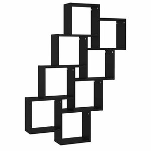 Schwarzes Würfelregal 90x119 cm
