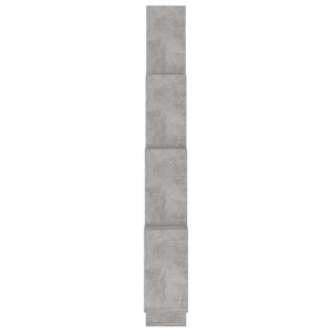 vidaXL Étagère cube gris béton 90x15x119 cm en bois d'ingénierie