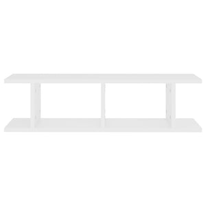 Weiße Wandregale, 75 cm, 2er-Set