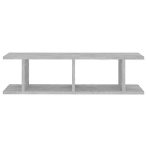 Wandregale, 2er Set, Betongrau, 75 cm
