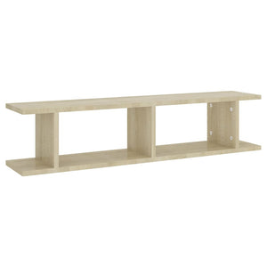 Wandregale Sonoma-Eiche 90x18x20cm, 2er Set