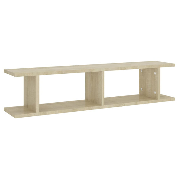 Wandregale Sonoma-Eiche 90x18x20cm, 2er Set