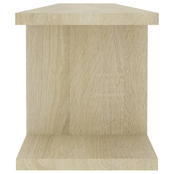 Wandregale Sonoma-Eiche 90x18x20cm, 2er Set