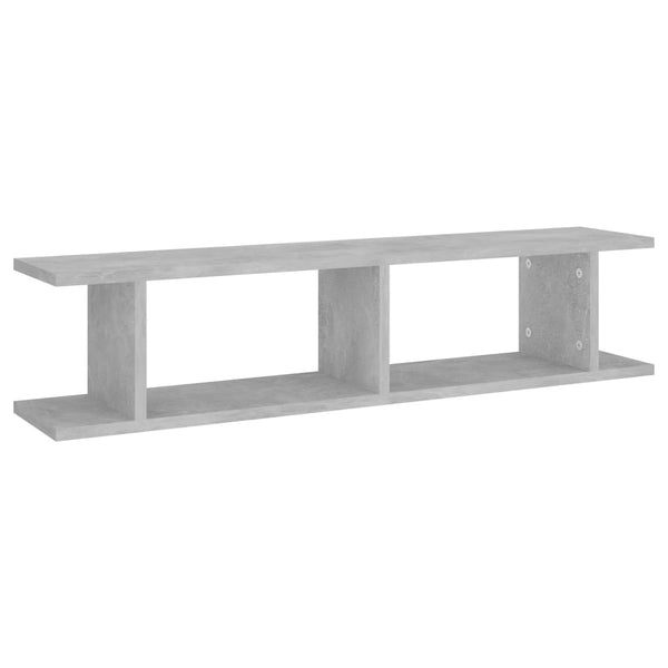 Wandregale 2er Set Betongrau 90cm