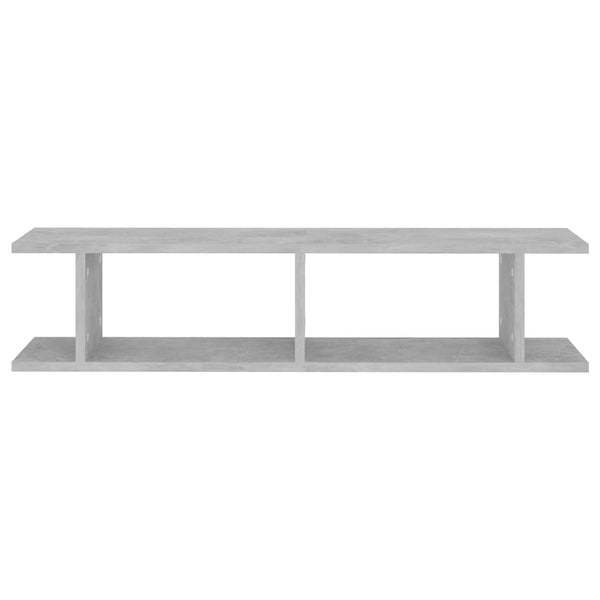Wandregale 2er Set Betongrau 90cm
