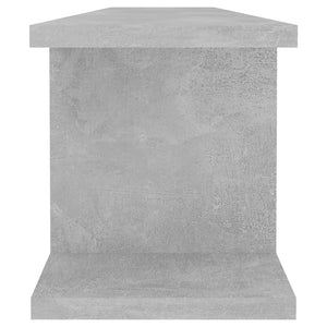 Wandregale 2er Set Betongrau 90cm